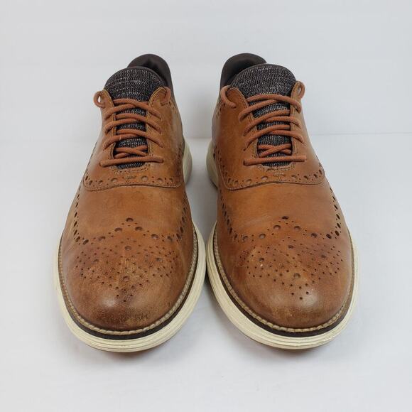 Cole Haan Original Grand 360 Mens Size 10.5 Brown Leather Oxford Wingtip Shoes main image 4